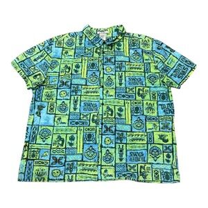 Disney Parks Trader Sam’s Shirt Disneyland Tiki Aloha Hawaiian Men’s Sz XXL